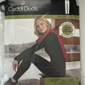 Cuddl Duds Leggings High Waist Warm Layer - Small